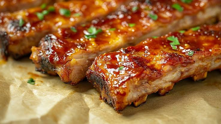 Costilla de cerdo BBQ estilo Eje Cafetero